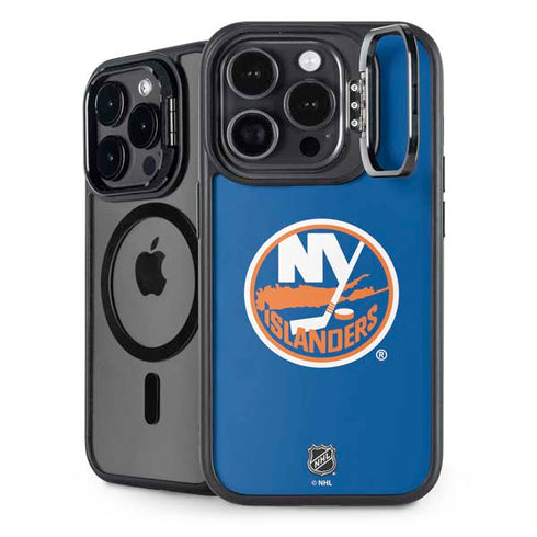 NHL New York Islanders Solid Background iPhone 16 Pro Kickstand Case